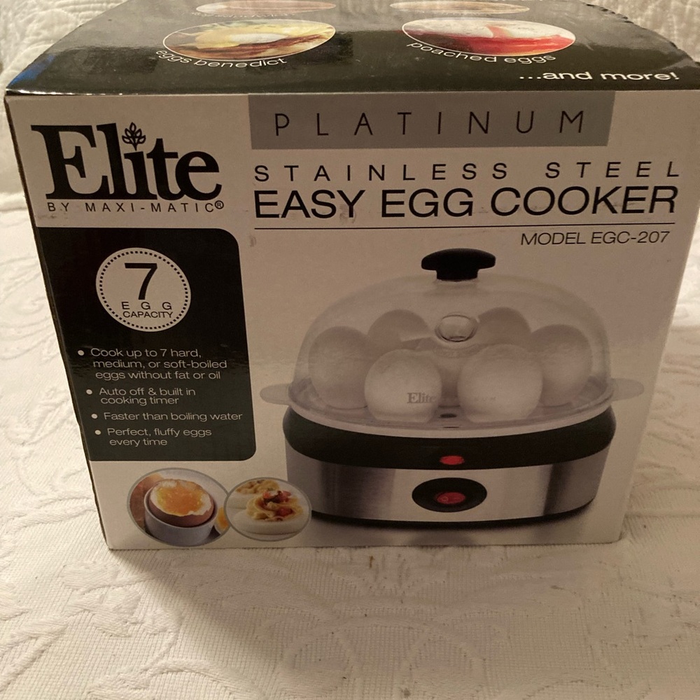 Elite Easy 7 Egg Cooker - Stainless Steel. OS